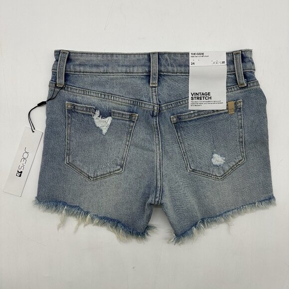 Joe's Jeans The Ozzie Women’s Size 24 Mid Rise Maternity Denim Jean Shorts NWT - Picture 9 of 10
